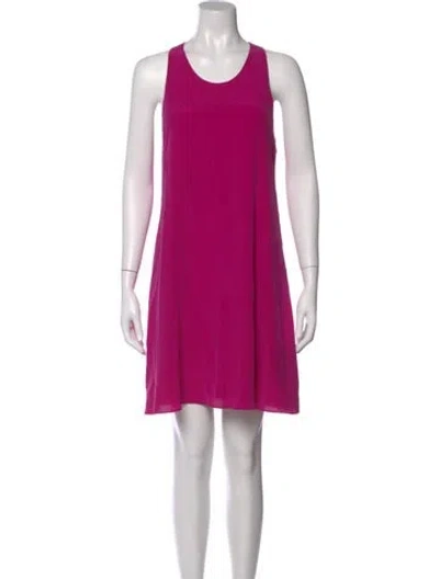 Pre-owned Cynthia Rowley Silk Mini Dress In Pink