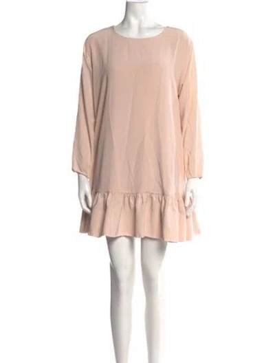 Pre-owned Cynthia Rowley Silk Mini Dress In Pink
