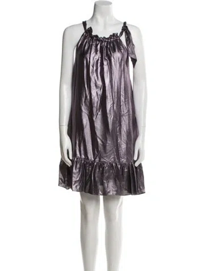 Pre-owned Cynthia Rowley Silk Mini Dress W/ Tags