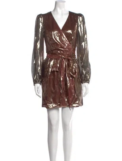 Pre-owned Cynthia Rowley Silk Mini Dress W/ Tags In Neutral
