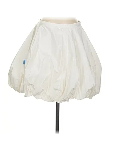 Pre-owned Cynthia Rowley Silk Skirt In Ivory