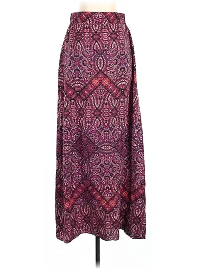 Pre-owned Cynthia Rowley Silk Skirt In Purple