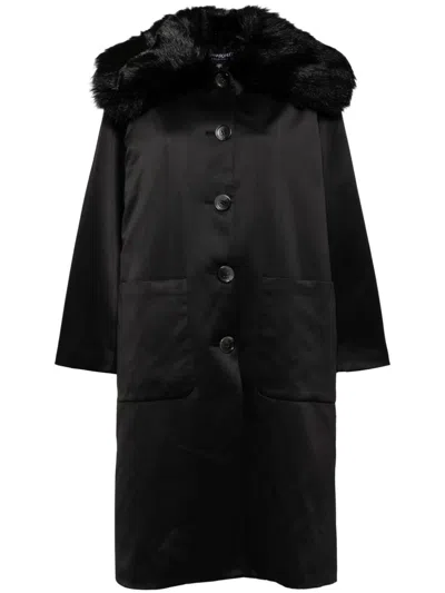 Cynthia Rowley Single-breasted Coat In Black