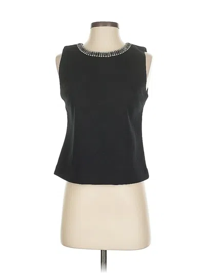 Pre-owned Cynthia Rowley Sleeveless Blouse In Black