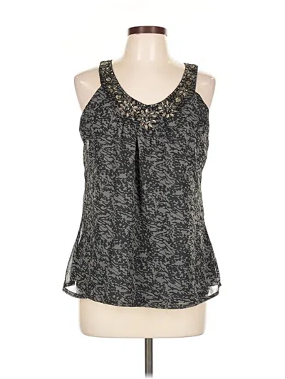 Pre-owned Cynthia Rowley Sleeveless Blouse In Black