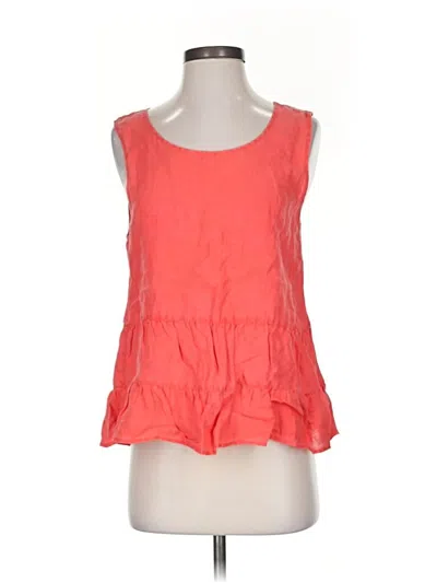 Pre-owned Cynthia Rowley Sleeveless Blouse In Orange
