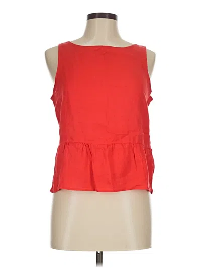 Pre-owned Cynthia Rowley Sleeveless Blouse In Red