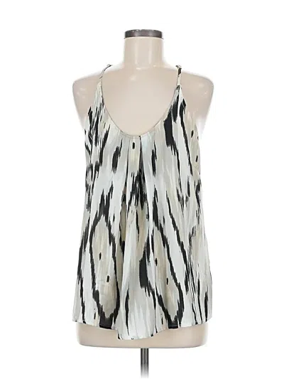 Pre-owned Cynthia Rowley Sleeveless Blouse In Silver