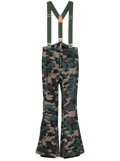 Cynthia Rowley Slope Style Ski Pants In Green Camo