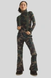 Cynthia Rowley Slope Style Ski Pants In Green Camo