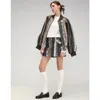 Cynthia Rowley Snake-embossed Vegan Leather Bomber Jacket In Multi