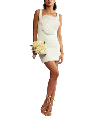 Cynthia Rowley Sofia Organza Flower Dress In Red