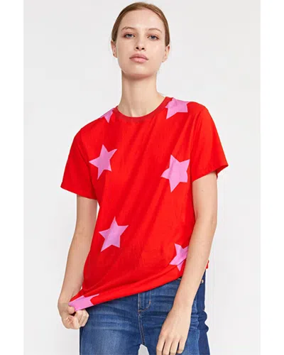 Cynthia Rowley Stars Printed T-shirt In Red