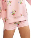 Cynthia Rowley Women's Strawberry Bonded Stretch Shorts In Pink Multi