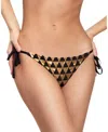 Cynthia Rowley String Bikini Bottom In Black