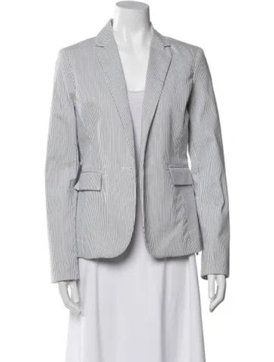 Pre-owned Cynthia Rowley Striped Blazer In Multi