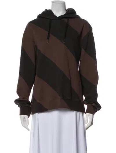 Pre-owned Cynthia Rowley Striped Jacket In Brown