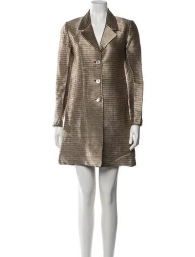 Pre-owned Cynthia Rowley Striped Skirt Suit In Black