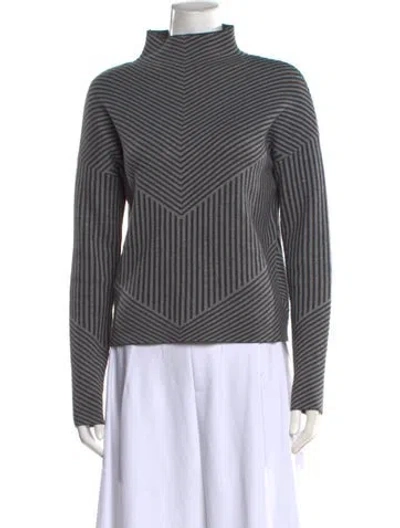 Pre-owned Cynthia Rowley Striped Turtleneck Sweater In Multi