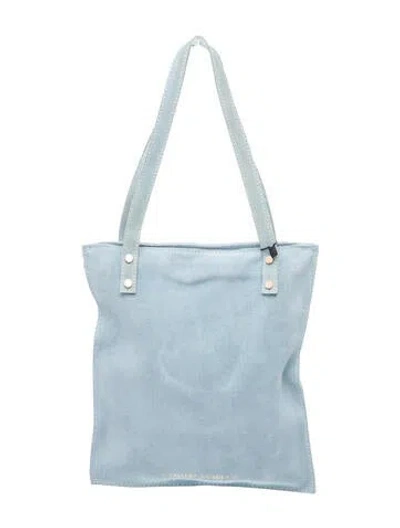Pre-owned Cynthia Rowley Suede Tote In Blue