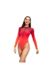 Cynthia Rowley Sunset Surfsuit In Red