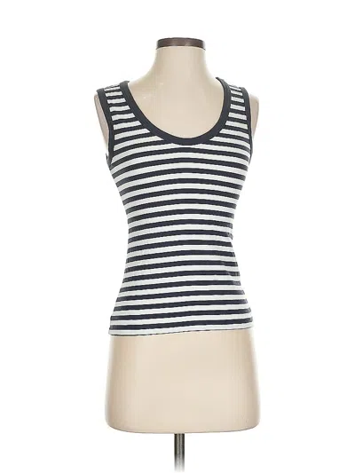 Pre-owned Cynthia Rowley Tank Top White Strapless Neckline Tops