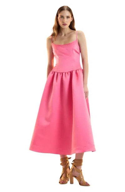 Cynthia Rowley The Genevive Silk Dress In Pink