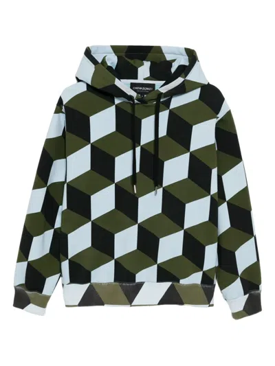 Cynthia Rowley The Illusion Hoodie In Blue