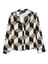 Cynthia Rowley The Illusion Shirt In Neutral
