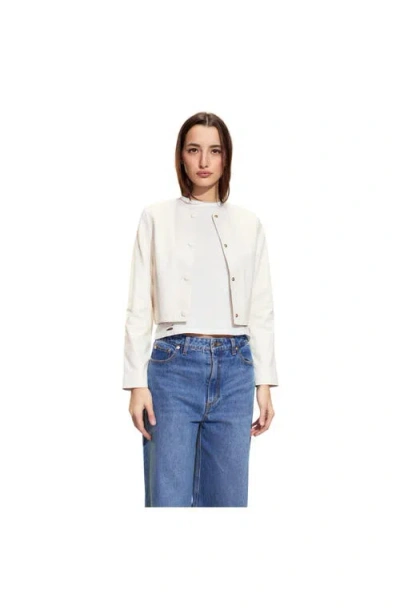 Cynthia Rowley The London Leather Cropped Jacket