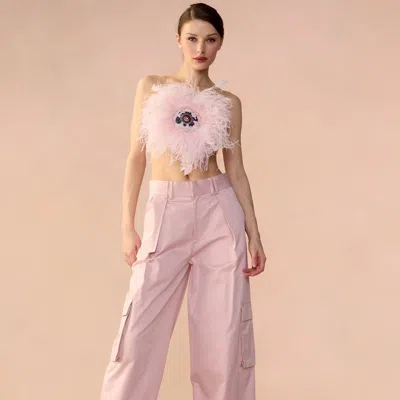 Cynthia Rowley Tickle Your Fancy Top In Pink