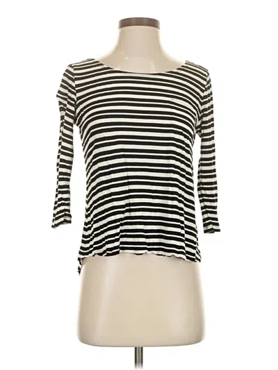 Pre-owned Cynthia Rowley Tjx 3/4 Sleeve T-shirt In Black