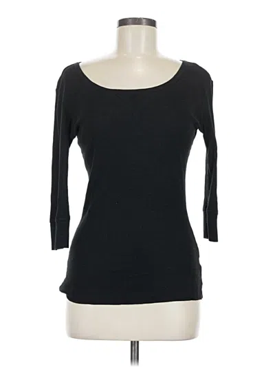Pre-owned Cynthia Rowley Tjx 3/4 Sleeve T-shirt In Black
