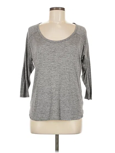 Pre-owned Cynthia Rowley Tjx 3/4 Sleeve T-shirt In Gray