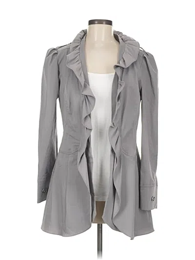 Pre-owned Cynthia Rowley Tjx Blazer Jacket In Gray