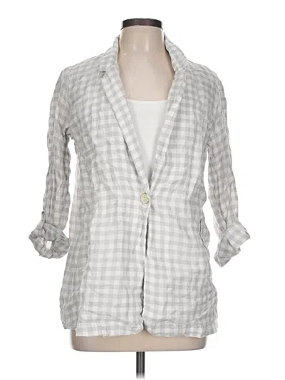 Pre-owned Cynthia Rowley Tjx Blazer Jacket In Gray