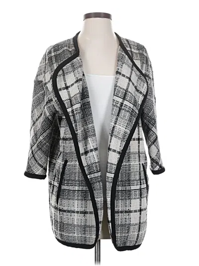 Pre-owned Cynthia Rowley Tjx Blazer Jacket In Gray