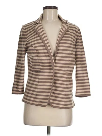 Pre-owned Cynthia Rowley Tjx Blazer Jacket In Tan