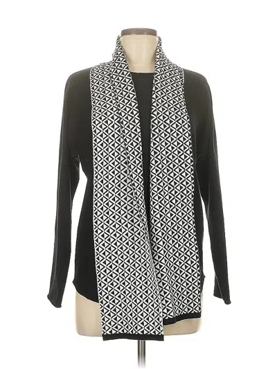 Pre-owned Cynthia Rowley Tjx Cardigan Sweater In Black