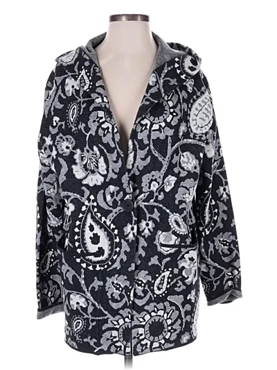 Pre-owned Cynthia Rowley Tjx Cardigan Sweater In Black
