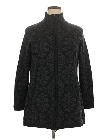 Pre-owned Cynthia Rowley Tjx Cardigan Sweater In Black