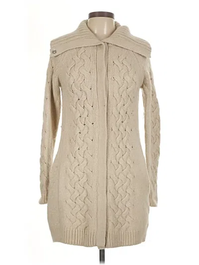 Pre-owned Cynthia Rowley Tjx Cardigan Sweater In Tan