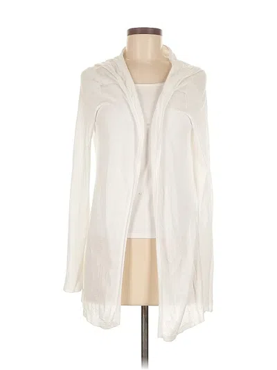 Pre-owned Cynthia Rowley Tjx Cardigan Sweater In White