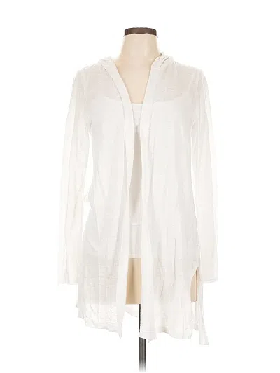 Pre-owned Cynthia Rowley Tjx Cardigan Sweater In White
