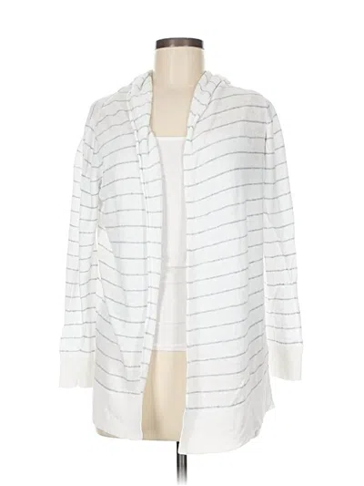 Pre-owned Cynthia Rowley Tjx Cardigan Sweater In White