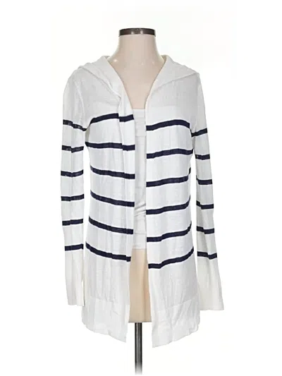 Pre-owned Cynthia Rowley Tjx Cardigan Sweater In White