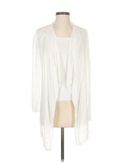 Pre-owned Cynthia Rowley Tjx Cardigan Sweater In White