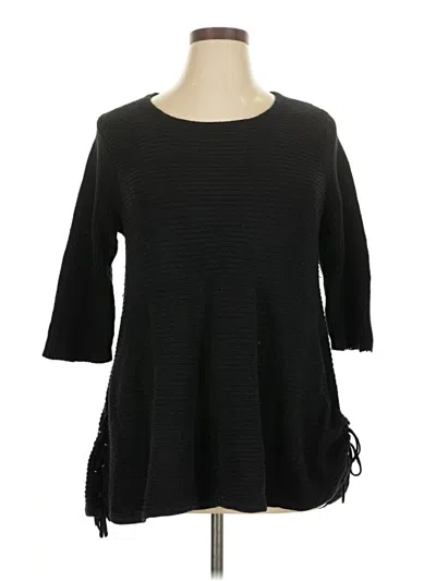Pre-owned Cynthia Rowley Tjx Casual Dress In Black