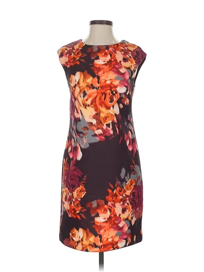 Pre-owned Cynthia Rowley Tjx Cocktail Dress In Burgundy