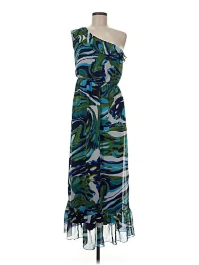 Pre-owned Cynthia Rowley Tjx Cocktail Dress In Green